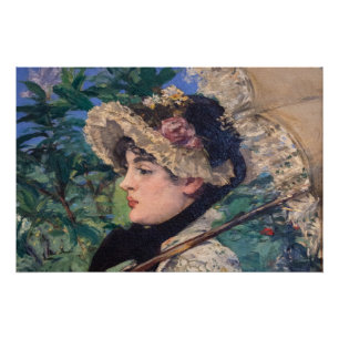 Jeanne (Frühling) von Édouard Manet Poster
