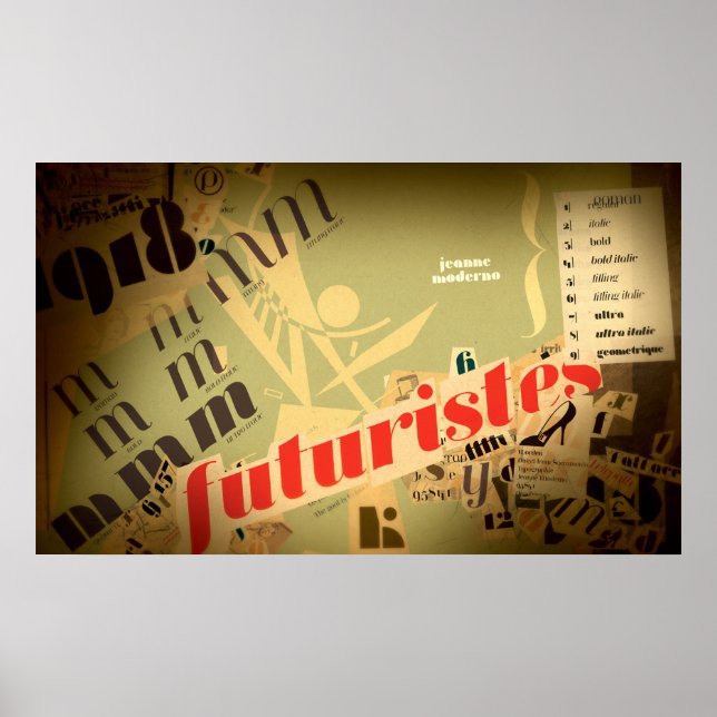 Jeanne: Futuristen Poster (Vorne)