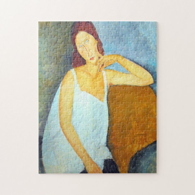 Jeanne Hebuterne By Amedeo Modigliani Puzzle (Vertikal)