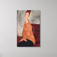 Jeanne Hebuterne in a Yellow Jumper, 1918-19