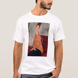 Jeanne Hebuterne in einem gelben Pullover, 1918-19 T-Shirt