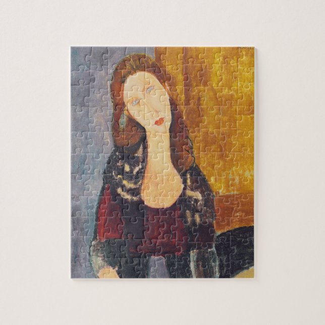 Jeanne Hebuterne Porträt durch Amedeo Modigliani Puzzle (Vertikal)