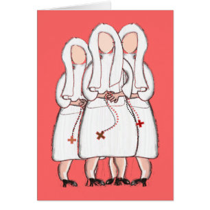 Jeanne Jugan Nonnen-Kunst-Karte-Leeres Innere