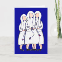 Jeanne Jugan Nun Art Cards Blank Inside