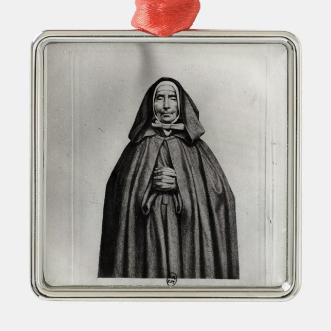 Jeanne Jugan Silbernes Ornament (Vorne)