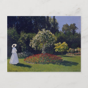 Jeanne-Marguerite Lecadre im Garten Postkarte