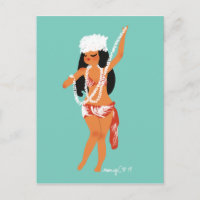Jeanne'-Postkarte s Tiare