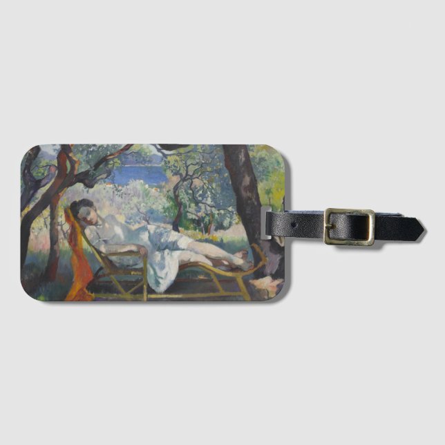 Jeanne Ruhige Lage in einem schönen mediterranen G Gepäckanhänger (Vorderseite (Horizontal))