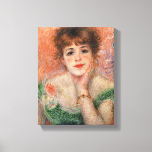 Jeanne Samary in einem Necked Dress (von Renoir) Leinwanddruck