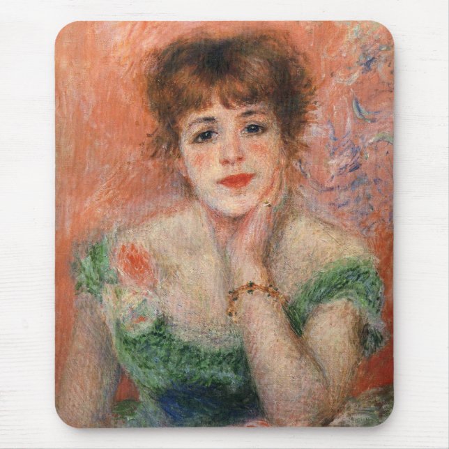 Jeanne Samary in einem Necked Dress (von Renoir) Mousepad (Vorne)