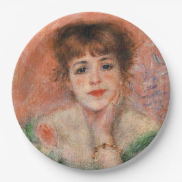 Jeanne Samary in einem Necked Dress (von Renoir) Pappteller