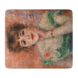 Jeanne Samary in einem Necked Dress (von Renoir) Schneidebrett