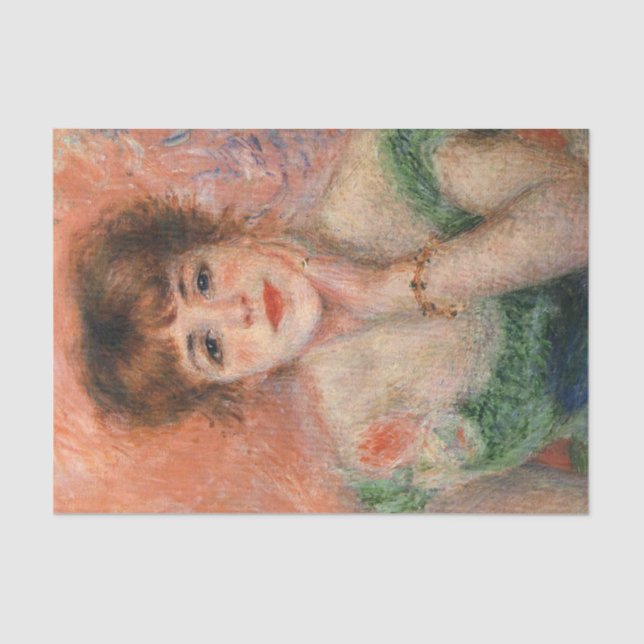 Jeanne Samary in einem Necked Dress (von Renoir) Seidenpapier (Vorderseite)
