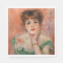 Jeanne Samary in einem Necked Dress (von Renoir) Serviette