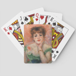 Jeanne Samary in einem Necked Dress (von Renoir) Spielkarten