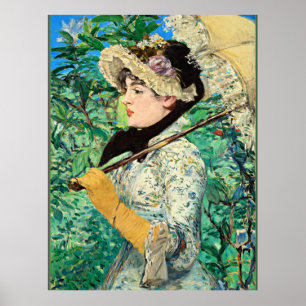 Jeanne Spring, berühmtes Gemälde von Edouard Manet Poster