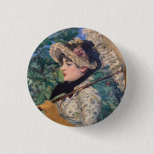 Jeanne (Spring) von Édouard Manet Button