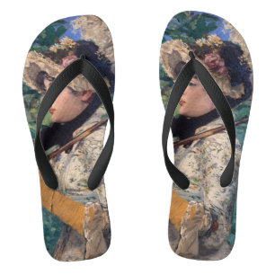 Jeanne (Spring) von Édouard Manet Flip Flops