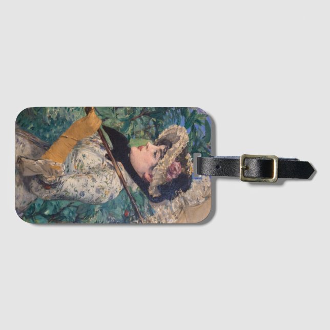 Jeanne (Spring) von Édouard Manet Gepäckanhänger (Vorderseite (Horizontal))