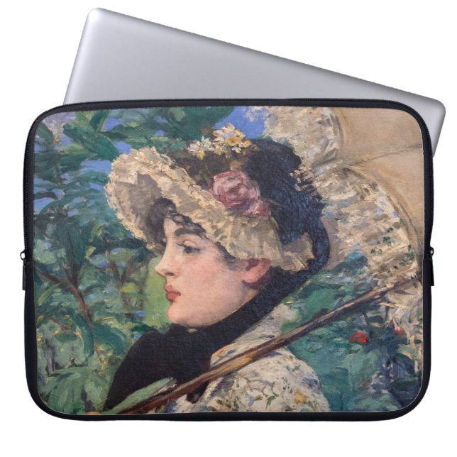 Jeanne (Spring) von Édouard Manet Laptopschutzhülle (Vorderseite)