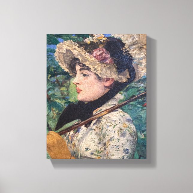 Jeanne (Spring) von Édouard Manet Leinwanddruck (Vorderseite)