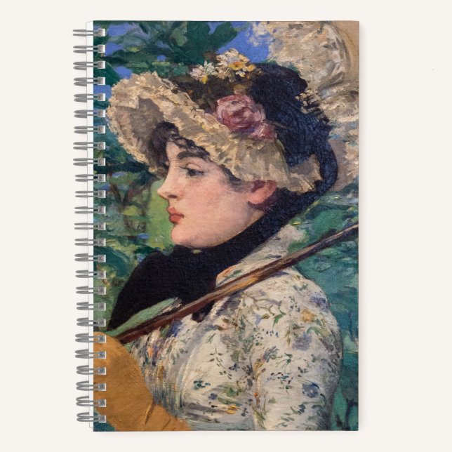 Jeanne (Spring) von Édouard Manet Notizbuch (Vorderseite)