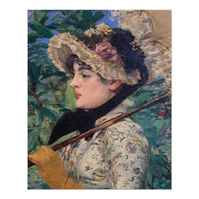 Jeanne (Spring) von Édouard Manet Poster (Vorderseite)