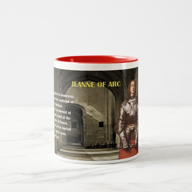 Jeanne von der Arc-Tasse Zweifarbige Tasse (Mittel)