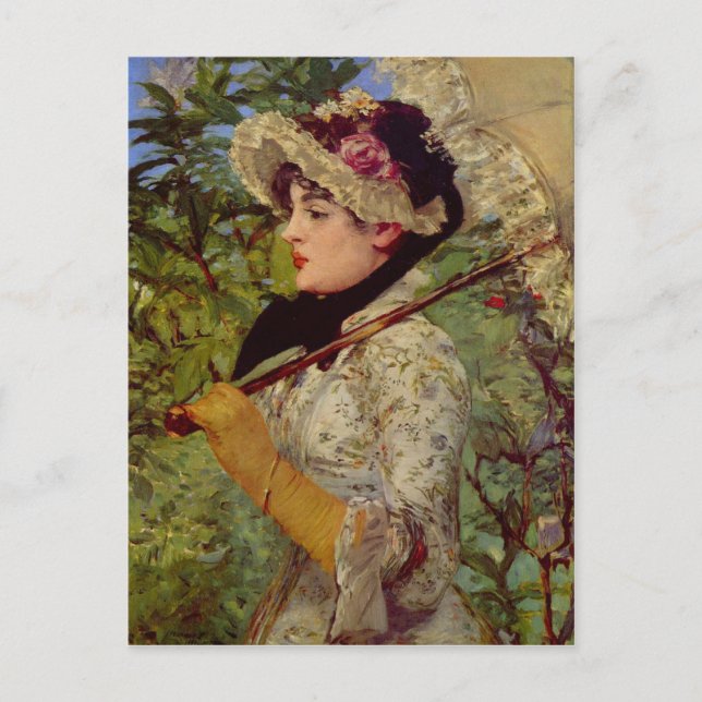 Jeanne von Edouard Manet Postkarte (Vorderseite)