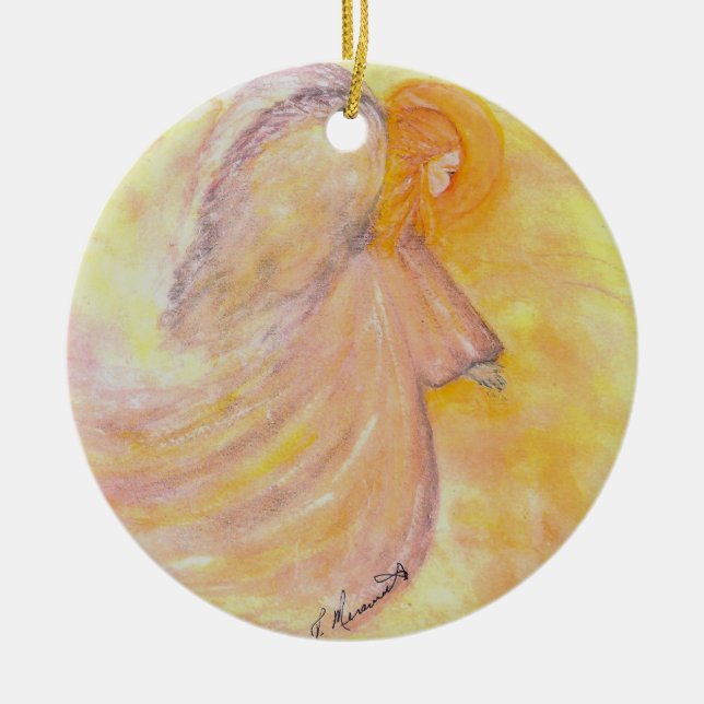 Jeannes Engel Keramikornament (Vorne)