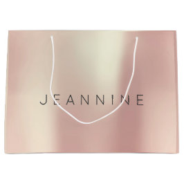 Jeannie Rose Gold Blush Höhepunkt Minimales Gesche Große Geschenktüte