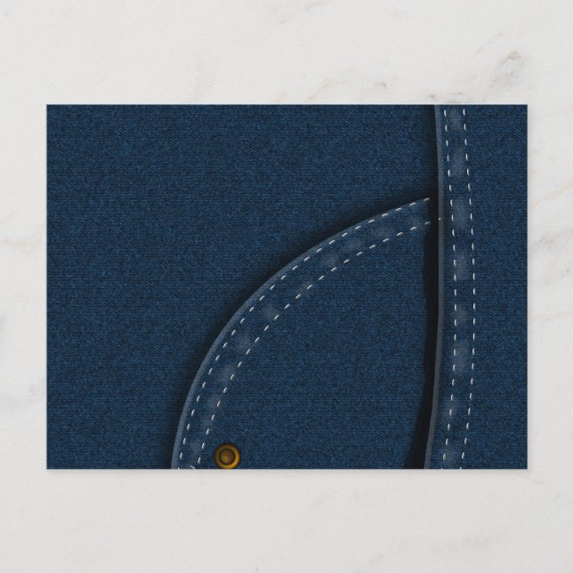 Jeans aus Denim Postkarte (Vorderseite)