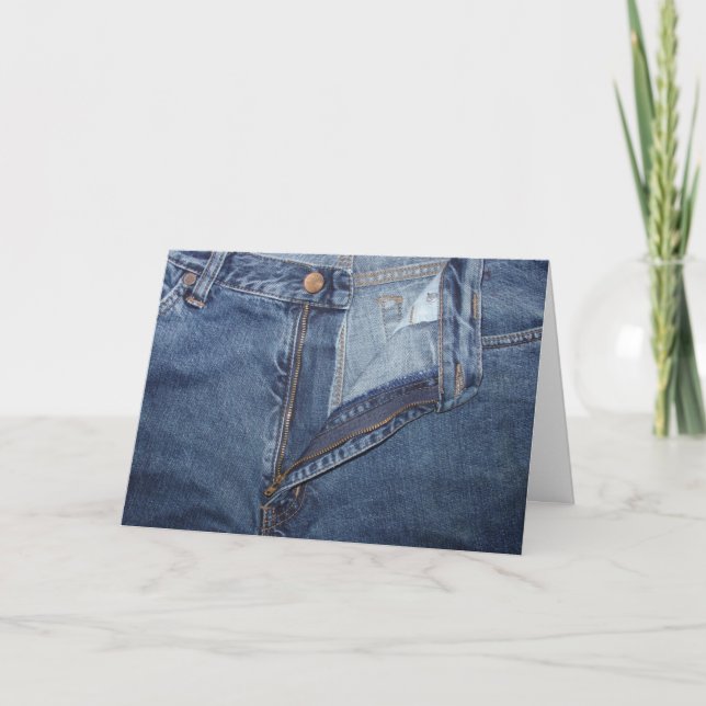Jeans Greeting Card Karte (Vorderseite)