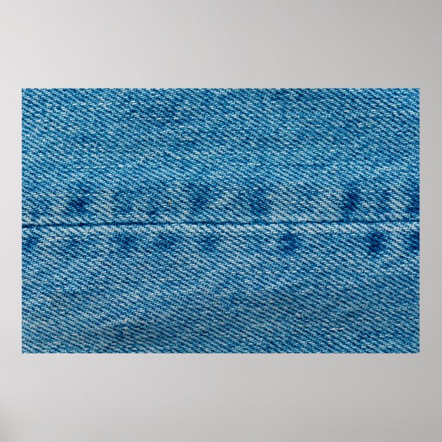 Jeans haben Hintergründe nah. Denim Heften. Blau Poster (Vorne)