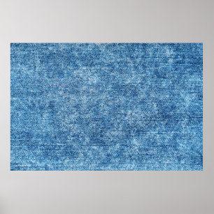 Jeans in Säure waschen blau. Denim Hintergrund, Te Poster