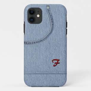 Jeans mit Initial iPhone 11 Hülle