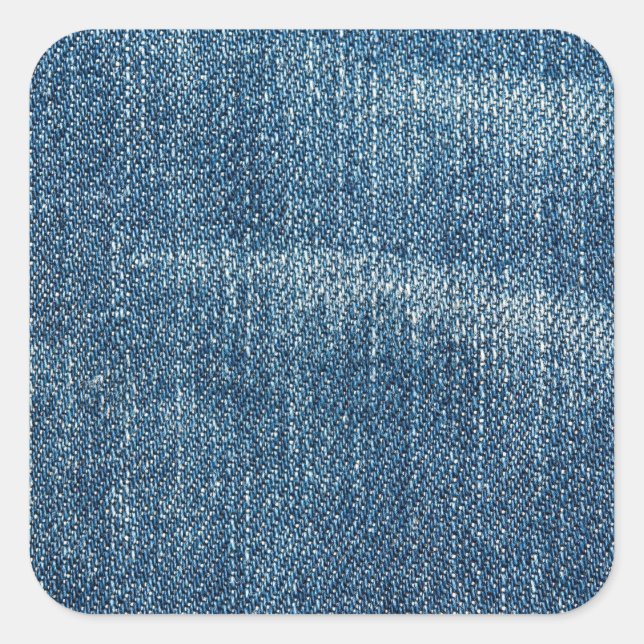 Jeans Quadratischer Aufkleber (Vorderseite)
