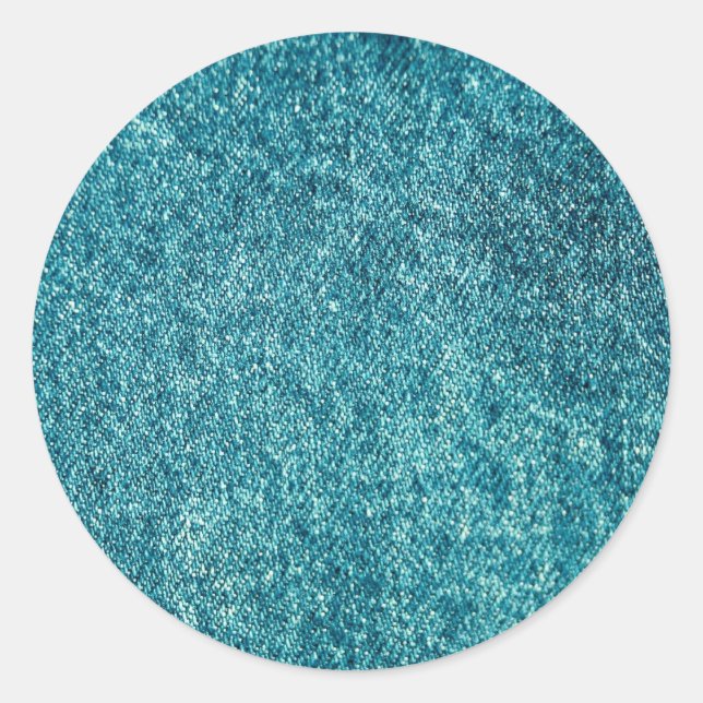 Jeans Runder Aufkleber (Vorderseite)