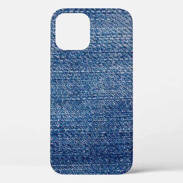 Jeans Stoff denim Struktur blau Case-Mate iPhone Hülle (Rückseite)