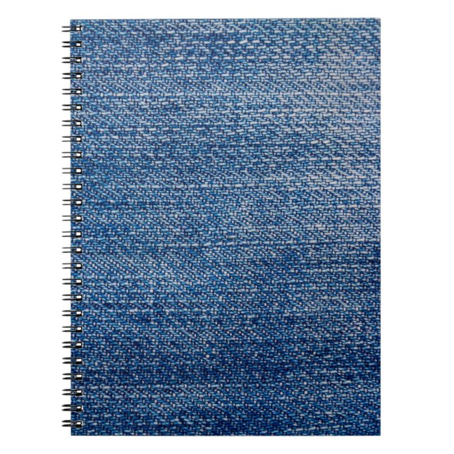 Jeans Stoff denim Struktur blau Notizblock (Vorderseite)