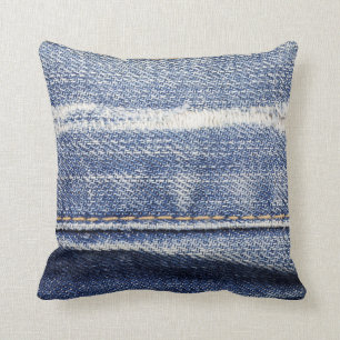 Jeans strukturieren Hintergrund. Kissen
