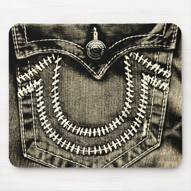 Jeans Tasche Mousepad (Vorne)