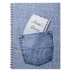 Jeanstasche Notizblock-Tagebuch-Notizbuch Notizblock