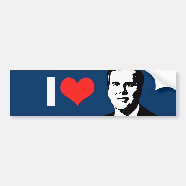 Jeb Bush 2012 Autoaufkleber (Vorne)
