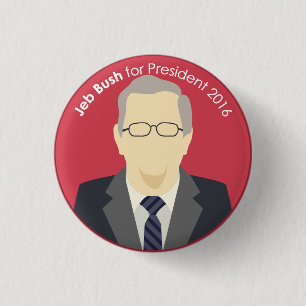Jeb Bush 2016 für Präsidenten Support Button