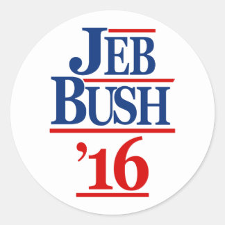 Jeb Bush 2016 Runder Aufkleber