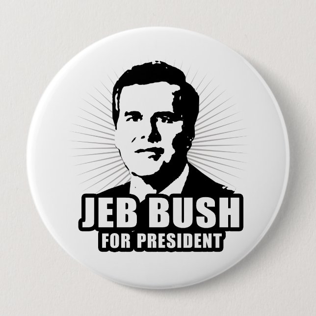 Jeb Bush für Präsidenten Button (Vorderseite)