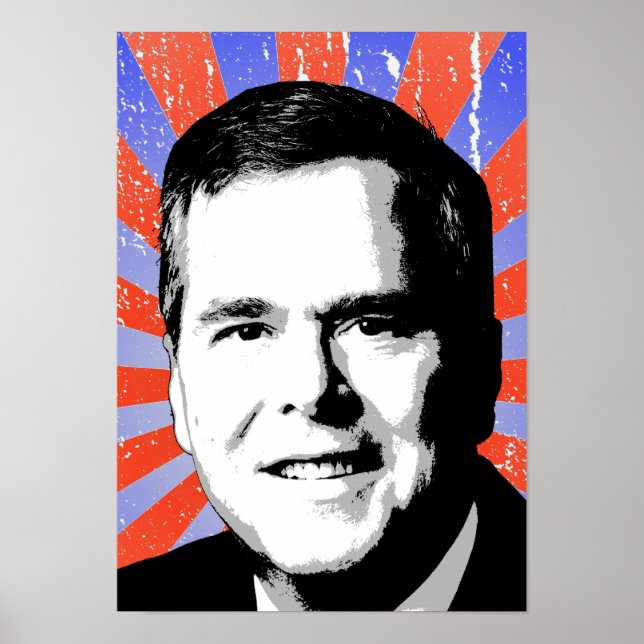 Jeb Bush Portrait Poster (Vorne)