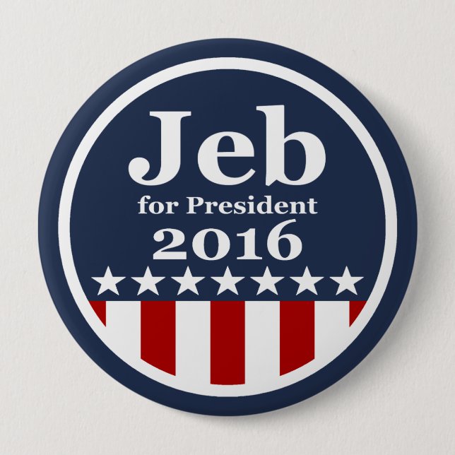 Jeb für Knöpfe Präsidenten-2016 Kampagne Button (Vorderseite)