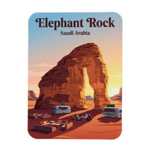 Jebel Al-Fil (Elefantengestein) Saudi-Arabien Magnet